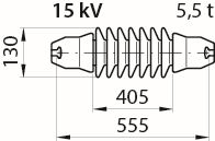 Langstab-Isolator LP 60/7 5.5 Tonnen
