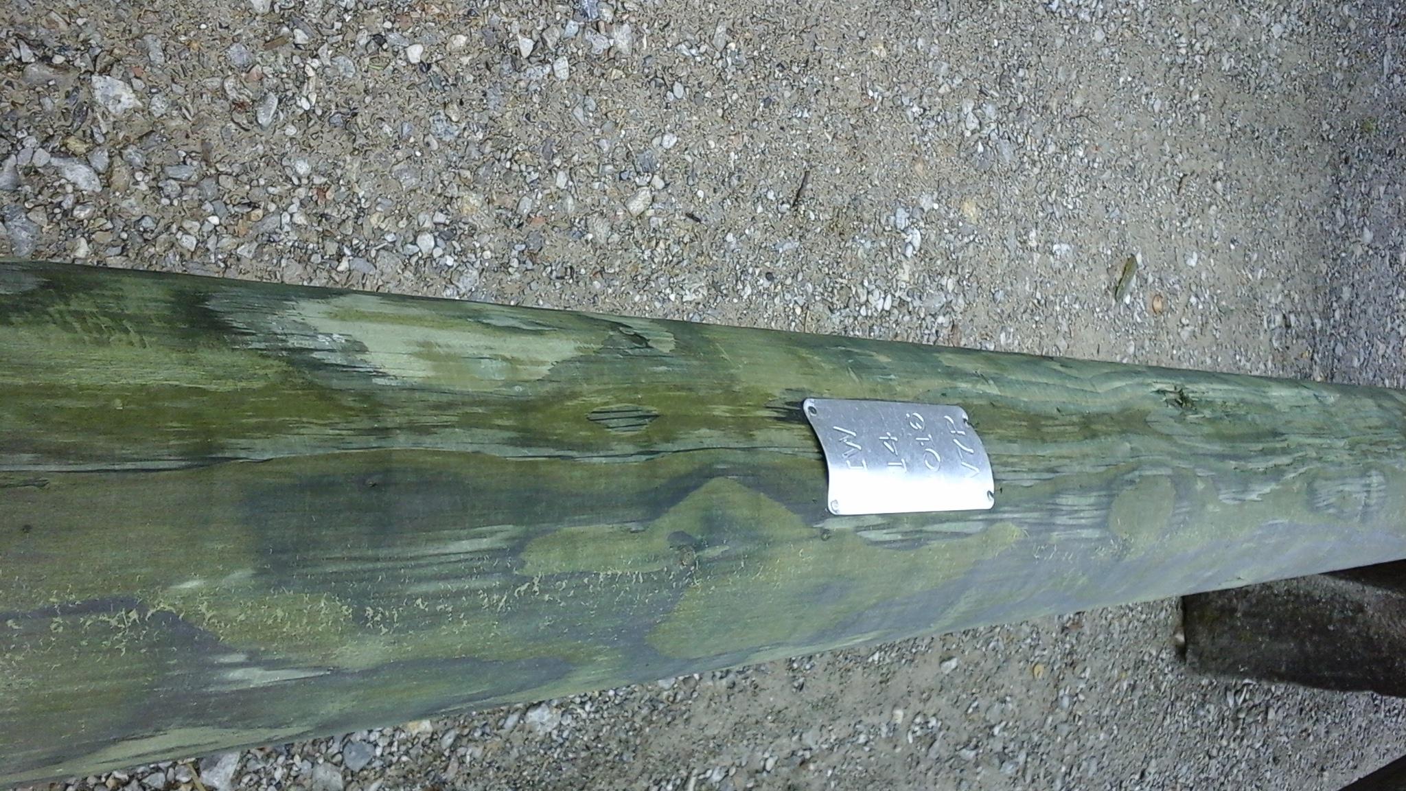 Leitungsstange Holz Länge 14m 