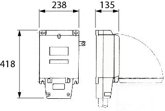 Hausanschlusskasten HSE160A NTK Art.Nr.765-998-145