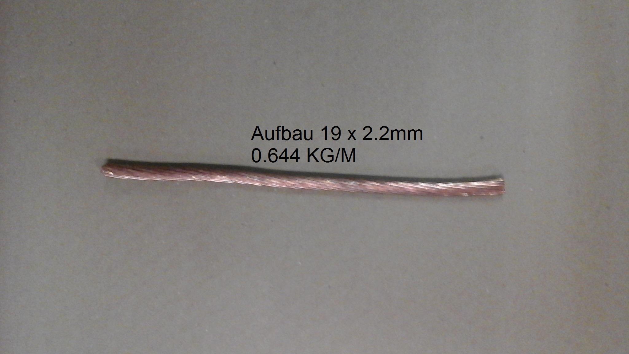 Bronzeseil blank 70mm² Böhm