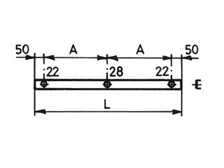 Schalterträger zu Gestänge 1.5m 