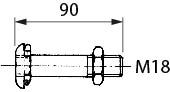 Befestigungsbolzen für Tragmast Art.Nr. 134-903-720